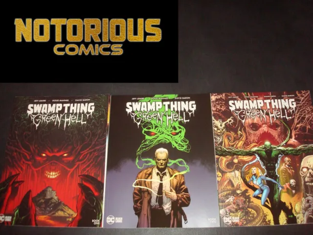 Swamp Thing Green Hell 1-3 Complete Comic Lot Run Set Lemire DC Black Label