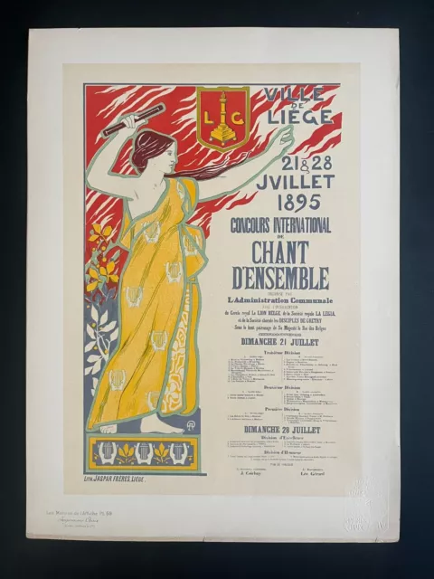 Les Maîtres de l'Affiche - Planche originale n°59 - DONNAY - Ville de Liège