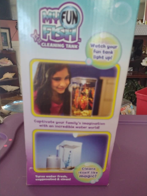 As Seen on TV My Fun Fish Beta Tank Aquarium Self Cleaning (4 3/4 x 6 x10") NEW 3