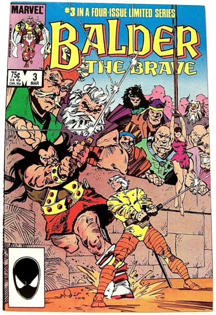 "BALDER THE BRAVE" Issue # 3 (March, 1986, Marvel Comics) SAL BUSCEMA art