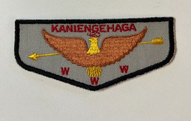 Boy Scout OA 420 Kaniengehaga Lodge Flap F1a FF First Flap