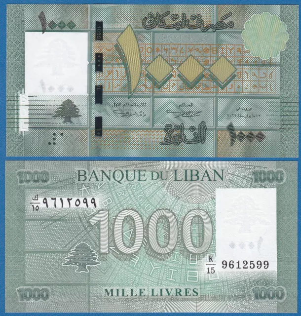 Lebanon 1000 Livres P 90b 2012 LIBAN UNC  P 90 b