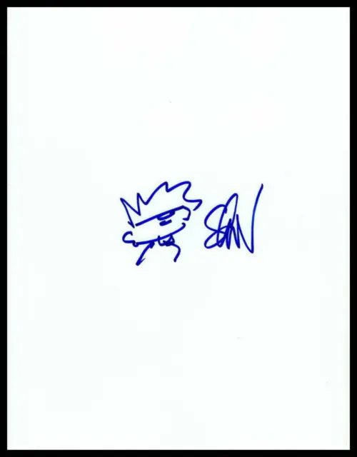 Seth Green Hand-Drawn Signed Autograph Original Art Self Sketch - Robot Chicken