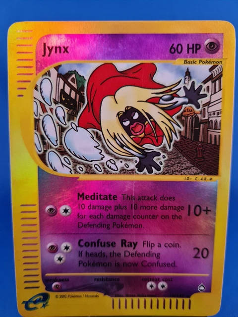 POKEMON • JYNX RARE CARD REVERSE HOLO • AQUAPOLIS 18/147 NM EUR 20 ...