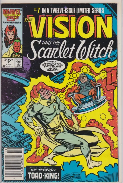 The Vision And The Scarlet Witch Apr #7 Marvel Comic Book (1986)