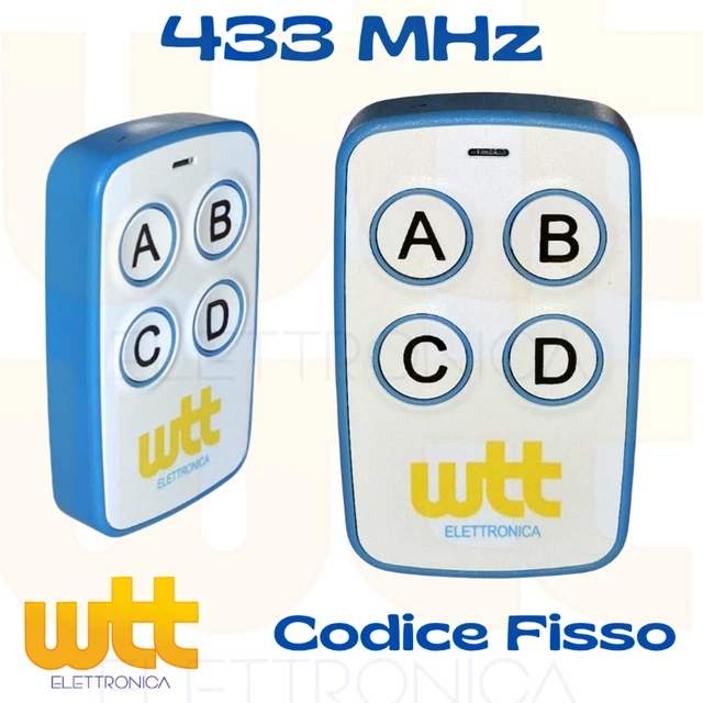 Telecomando Universale 29.875MHz 4 Canali Per Cancello – SILISYSTEM CLONEQAFT29875