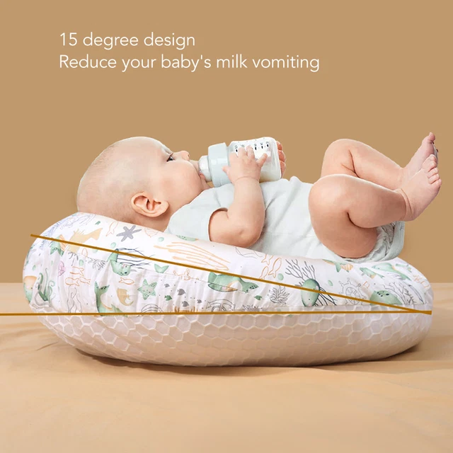 Neu Baby Slope Pillow Waschbares Weiches Neugeborenen Schlafkissen Mit Abnehmba
