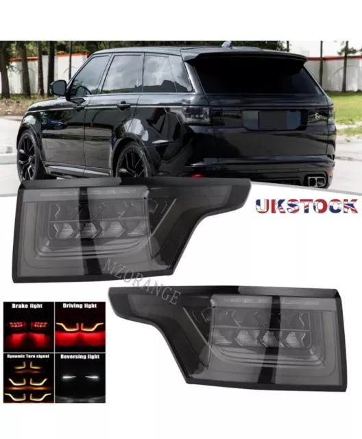 2x Dynamic LED Smoked Rear Tail Light Lamp For Range Rover Sport L494 2013-22 UK
