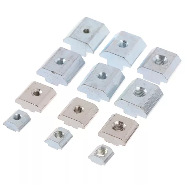 10Pcs T Sliding Hammer Nut Block Square Nuts M4/M5/M6 Nut 20/30/40/45 SerRSEL