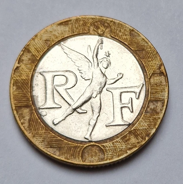 Pièce de monnaie 10 Francs génie de la bastille 1991 République Française 2