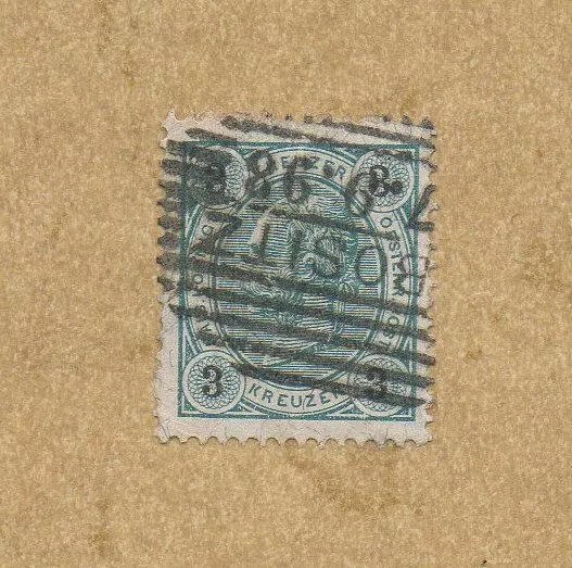 Briefmarke: Österreich,1890 3 Kreuzer,Kaiser. Freim.Mi.Nr.52, gest.Zust. s.Scan