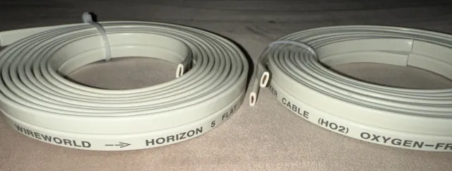 WireWorld Horizon 5 Flat 16/2 Speaker Cable - 9ft Pair -   Oxygen-Free Copper