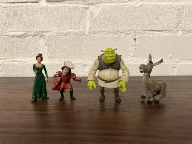 2001 SHREK McFarlane toys Shrek Princess Fiona Donkey Lord Farquaad ...