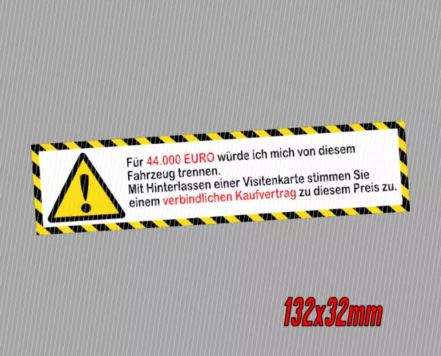 Auto Aufkleber NIX VERKAUFEN DU NIX KARTE MEINS Sticker Fun