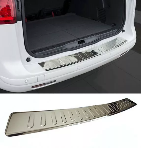 For Nissan Qashqai J11 Rear Bumper Protector Guard Trim Cover Chrome Sill