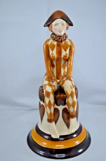 Kevin Francis Peggy Davies Colour Trial Figurine - Harlequin