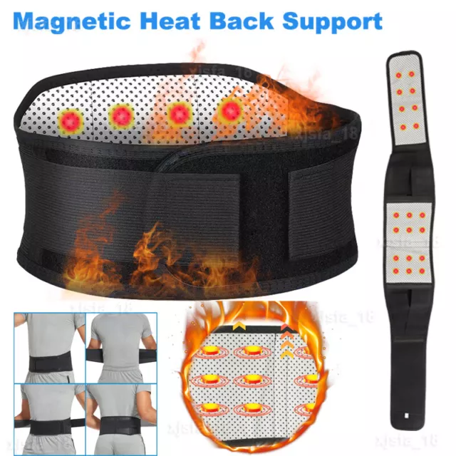 Back Support Brace Belt Lumbar Lower Waist Magnetic Pain Relief Adjustable Strap