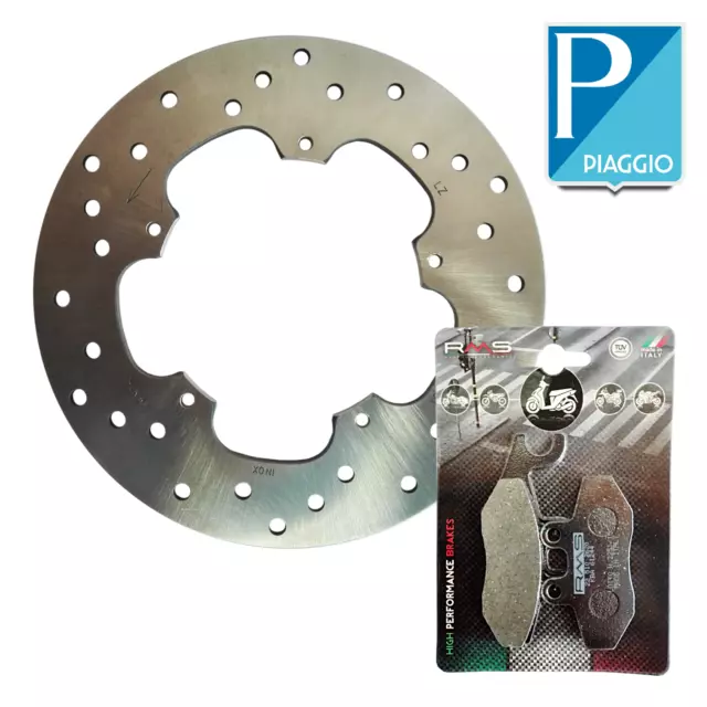 Set Frein Disque Plaquettes RMS 225102620 piaggio beverly