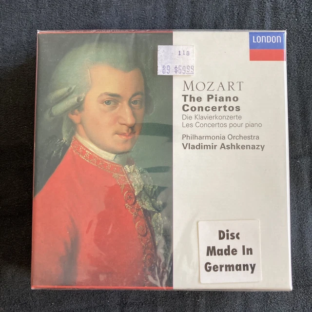 MOZART COMPLETE PIANO Concertos Ashkenazy London 10CD Set Sealed New