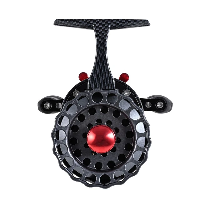 Moulinet Pêche Sur Glace En Ligne – Ratio 3.2:1 – Capacité 100m (0.285mm) – 3+1 Roulements