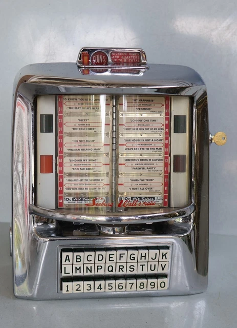 1950s SEEBURG 200 Selection Jukebox Wallbox Nice Chrome  Complete! V 3WA coin op