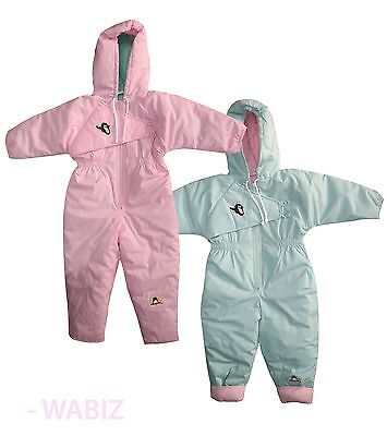 Toddler Baby Girls Winter Snowsuit Rompers Hooded Jumpsuit Outfits Sz 6-12 Month