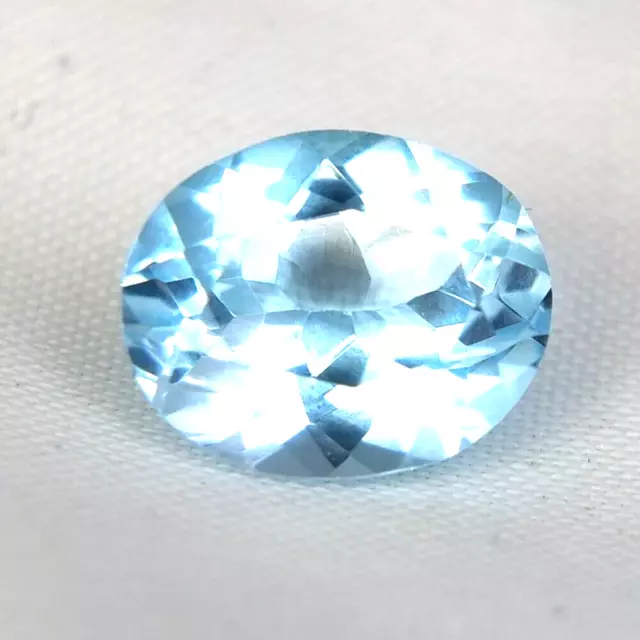 SHOLA Echt 6,07 Ct Natürlicher Blau Topas aus Brasilien