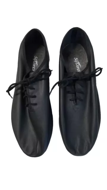 So Danca Jazz Hip Hop Dance Shoes Ladies Sz 9.5 Black JZ05 Full Sole 1046KBD