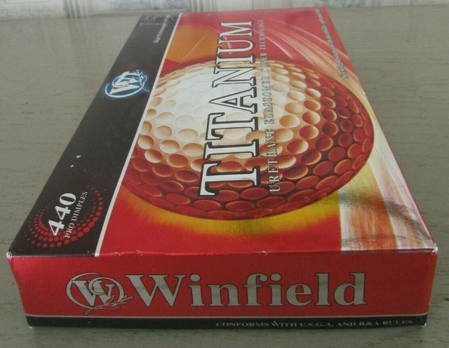 Boîte neuve 15 balles Golf High Performance Winfield Titanium Urethane Elastomer 5
