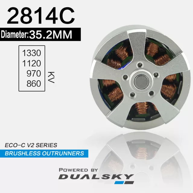 DUALSKY Motors ECO-C V2 2814C Brushless Outrunners Diameter 32.5mm for RC Model