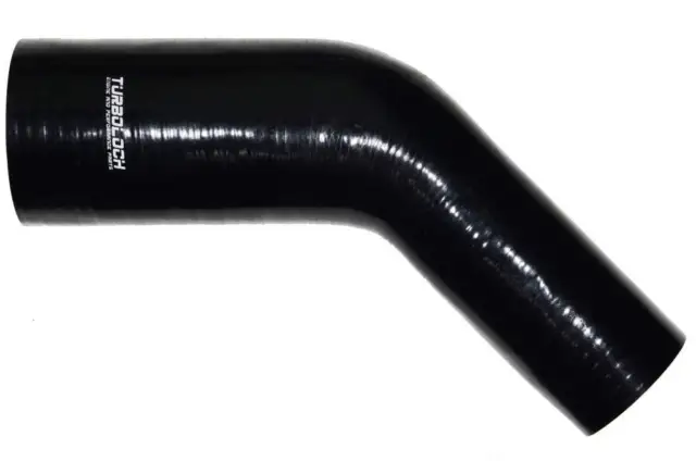 Silikonschlauch Reduzierbogen 45° Ø 90-80mm schwarz / silicone hose black