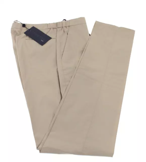Incotex NWT Chinos / Casual Pants Size 52 36 Slim Fit Solid Beige Cotton Blend 2