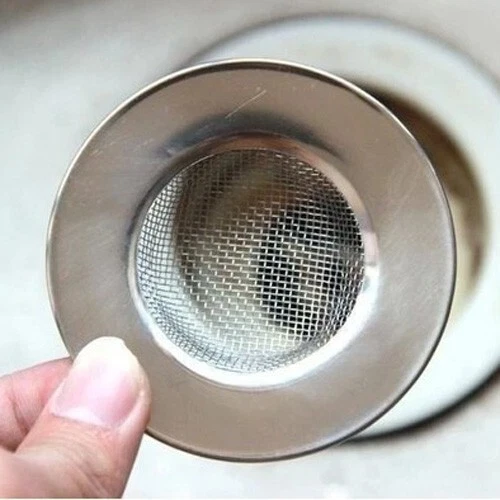 1 pieza de acero inoxidable redondo baño filtro de desagüe de suelo lavabo tamiz de residuos