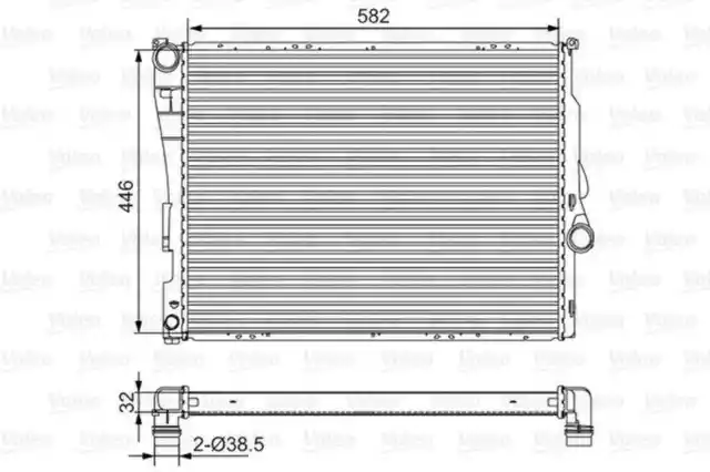 Radiateur de Refroidissement Du Moteur VALEO pour BMW 1 (E87)