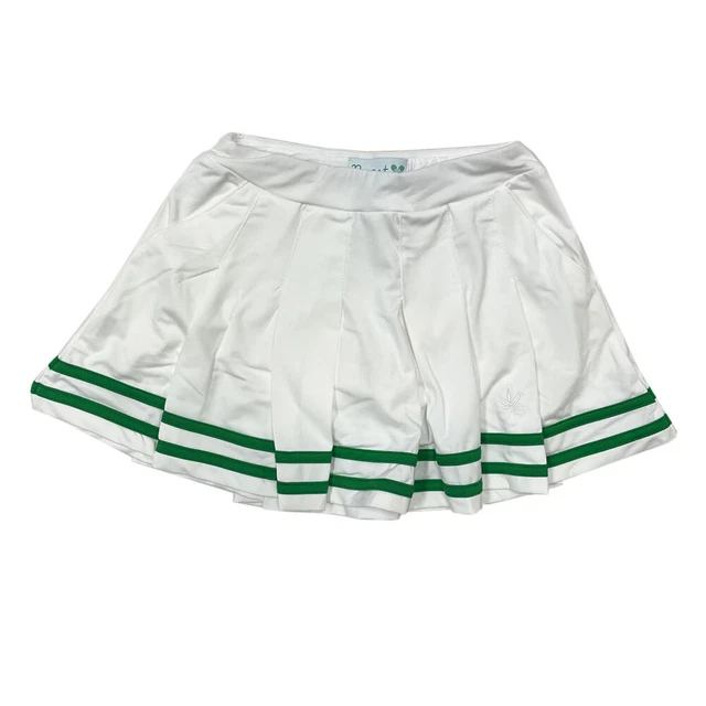 Boast Bambina Bianco/Verde Pieghe Tennis Gonna Taglia M Nuovo