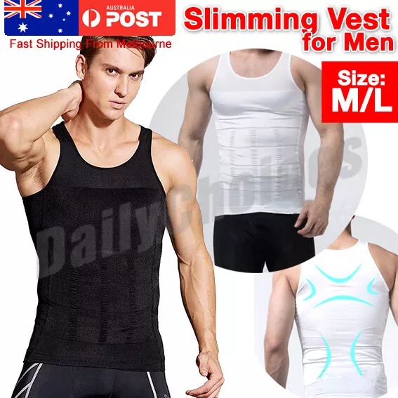 Mens Slimming Body Shaper Underwear Corset Compression Vest