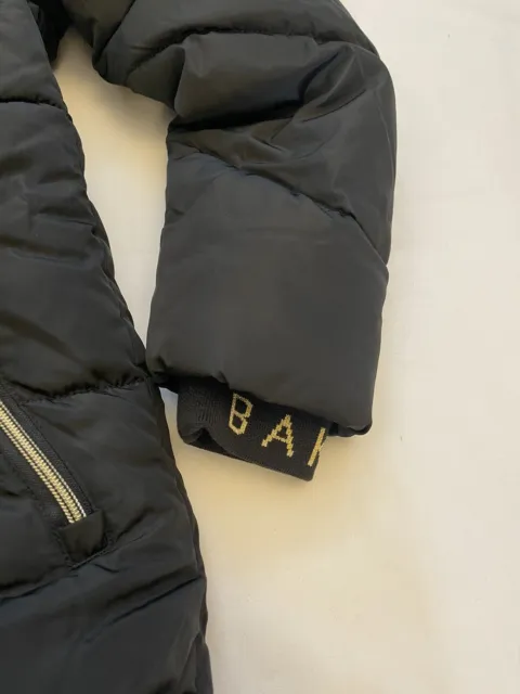 Giacca con cappuccio imbottita nuova con etichette Ted Baker cappotto nero lungo nuova con etichette età 9 anni 3