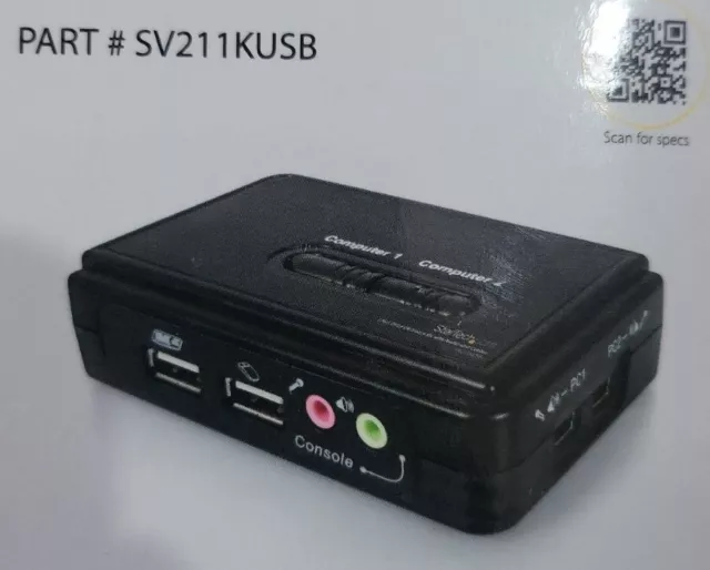 StarTech StarView SV211KUSB 2 Ports USB Micro KVM Switch mit Audio #3