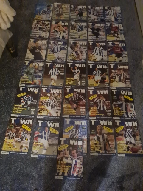 HUDDERSFIELD TOWN 2001-2002 Full Set Home Nearly Complete Away