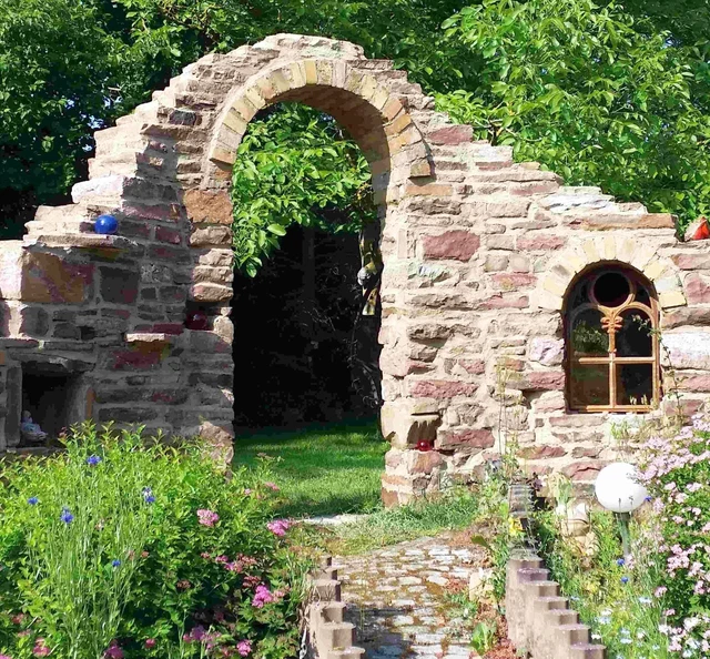 0,5 mq pietre a secco pietre naturali arenarie colorate giardino rovine muro vigneto