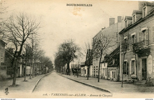 13637 cpa 03 Varennes sur Allier - Avenue de Chazeuil