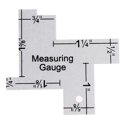 Medidor de costura de precisión regla de sastre de metal plantilla regla de costura mj
