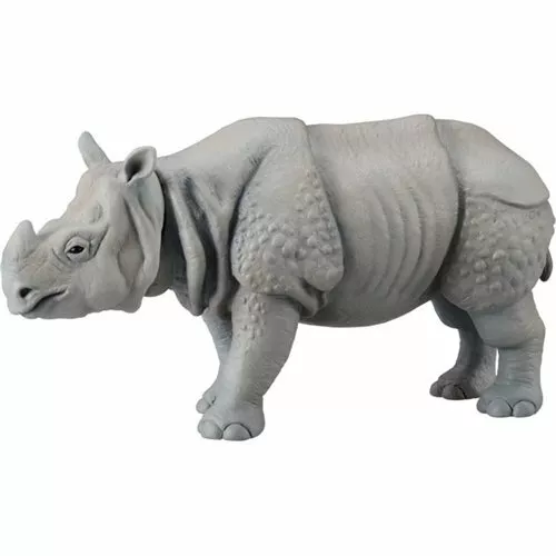 Takara Tomy ANIA Animal Action Figure AS-18 Indian Rhinoceros Unicornis Model