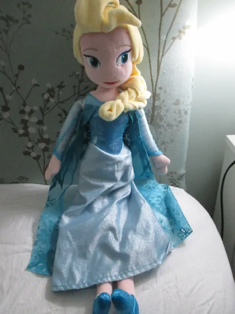 Disney Store Princess  Elsa Frozen  20 Inch Plush Doll  Toy