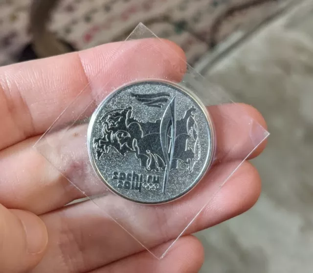 Russia Coin 25 Roubles  2014  Olympics Games  SOCHI  Proof Sealed