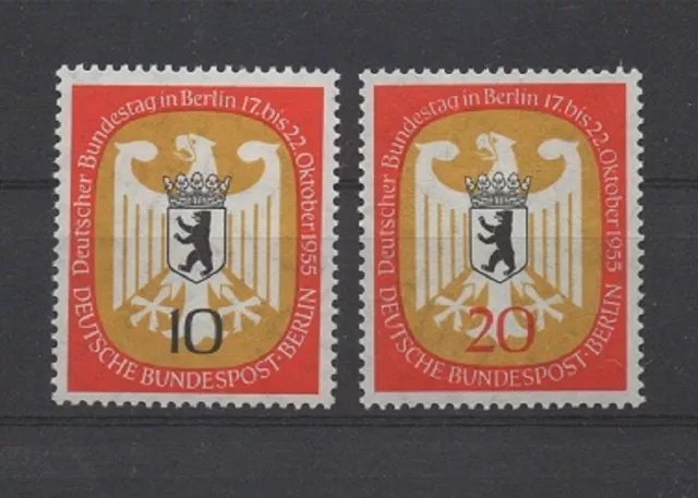 Berlin 129- 130  (Deutscher Bundestag in Berlin) postfrisch