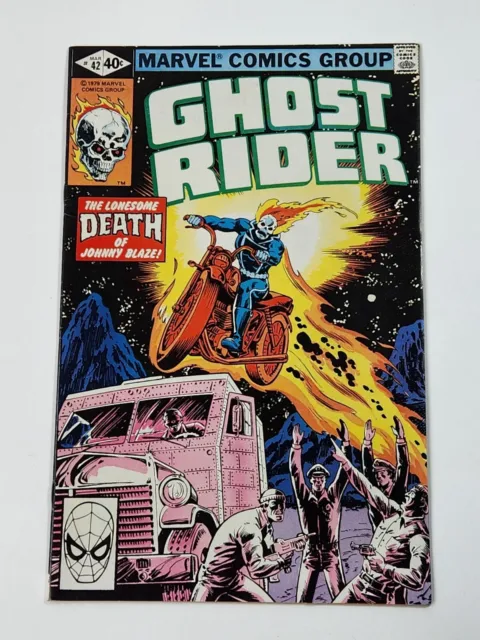 Ghost Rider 42 Direct Johnny Blaze Marvel Comics Bronze Age 1980