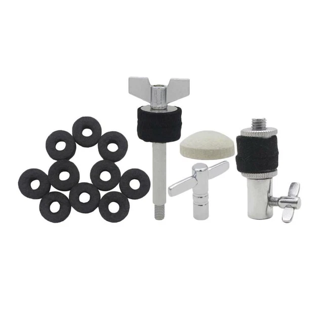 Drum Parts Set Hi-Hat Holder Screw + Drum Key + Cymbal Clutch + Pedal Hammer