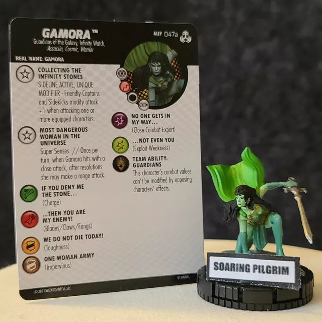 GAMORA - 047a  SUPER RARE War of the Realms Marvel Heroclix #47a