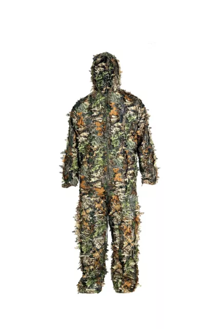 3D Ghillie Suit Woodland Dschungel Tarnanzug Kleidung Ahornblatt Camouflage Jagd